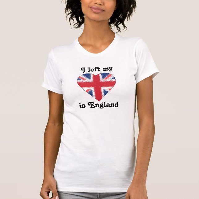 I left my heart in England T-Shirt (Front)
