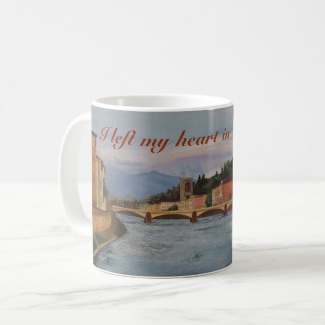 "I left my heart in Firenze" Mug (Front Left)