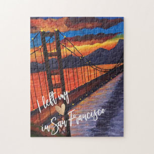 "I Left My Heart In San Francisco" Golden Gate Jigsaw Puzzle
