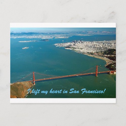 I left my heart in San Francisco Postcard