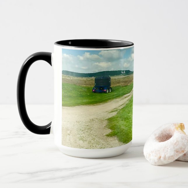 I Left my Heart in Wisconsin Coffee Mug (With Donut)