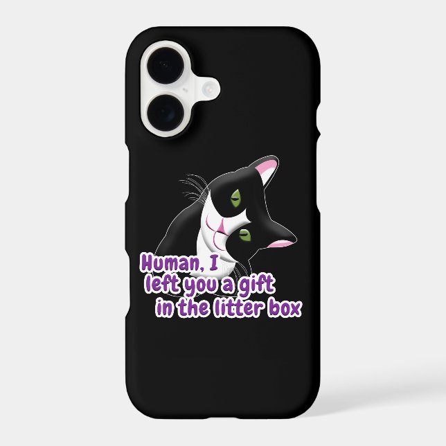 I left You a Gift Cat Iphone Case (Back)