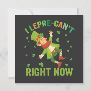 I lepre-Can't Right Now Funny St Patrick's Day Invitation