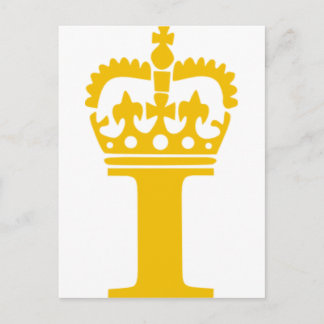 I - Letter - Name Postcard