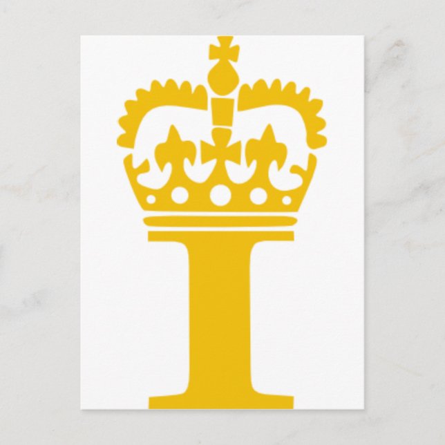 I - Letter - Name Postcard (Front)