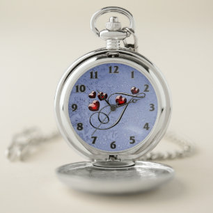 I letter Pocket Watch