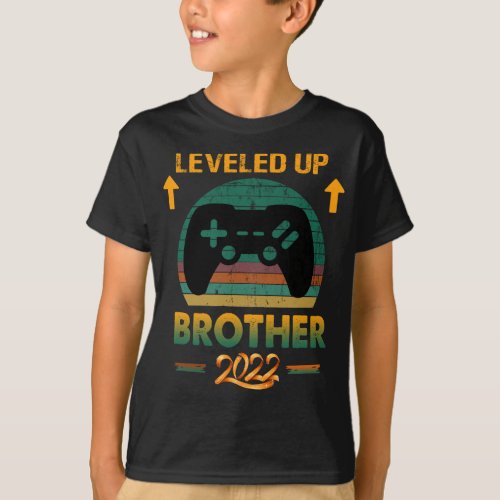 I Leveled Up Big Brother Est 2022 Promoted To Bro T_Shirt