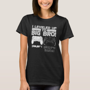 I Leveled Up To Big Bro Gamer New Brother Cute T-Shirt