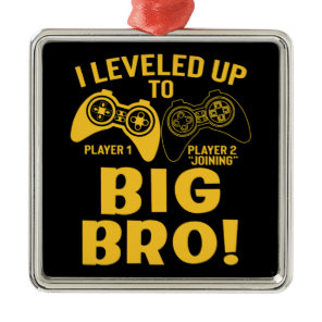 I Leveled Up To Big Bro Metal Ornament