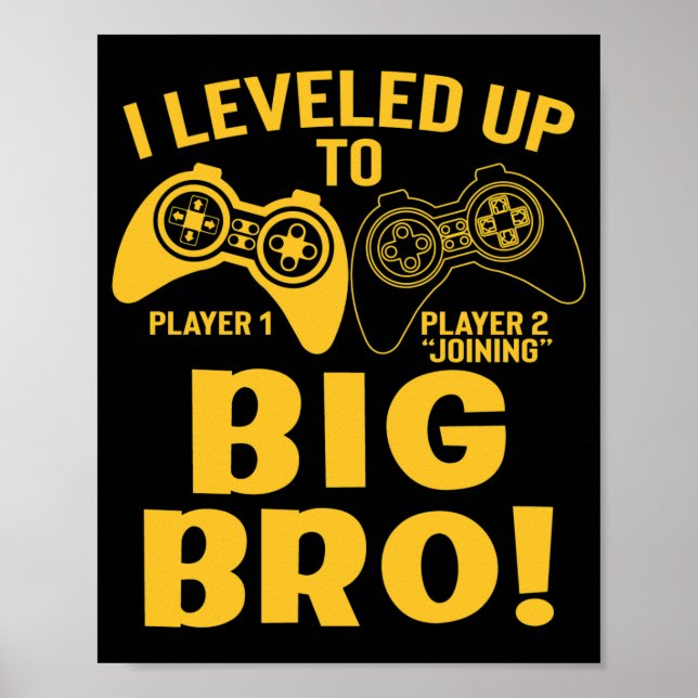 I Leveled Up To Big Bro Poster (Front)