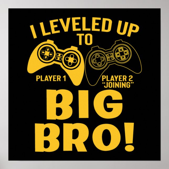 I Leveled Up To Big Bro Poster (Front)
