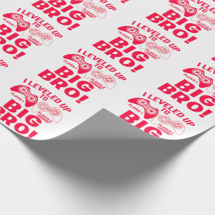 "I LEVELED UP TO BIG BRO! WRAPPING PAPER