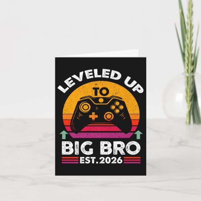 I Leveled Up To Big Brother 2026 Funny Big Bro Ann Card (Front)