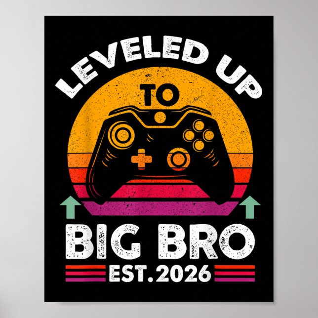 I Leveled Up To Big Brother 2026 Funny Big Bro Ann Poster (Front)