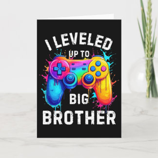 I Leveled Up To Big Brother Funny Gamer Splash Art Card