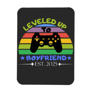 I Leveled Up To Boyfriend Funny Gamer Est. 2025 Magnet