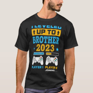 I Leveled Up To Brother 2023 Big Brother Gamer Bo T-Shirt