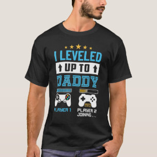 I Leveled Up To Daddy 2023 Soon To Be Dad 2023 T-Shirt