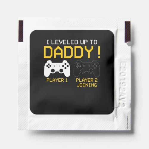 I Leveled Up To Daddy T_shirt New Gamer Dad Gifts Hand Sanitizer Packet