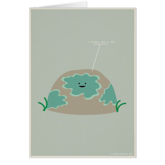 I Lichen You A Lot Cards (Front)