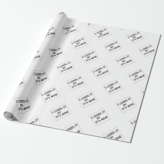 I Licked it Wrapping Paper