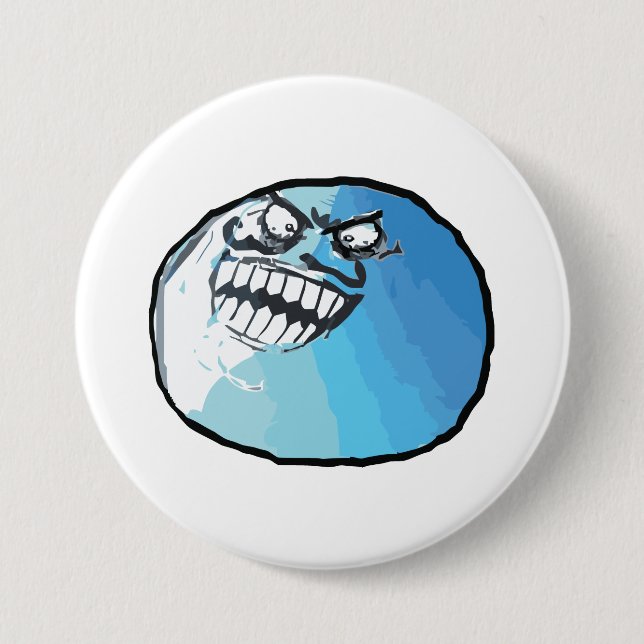 I Lied Rage Face Meme Pinback Button (Front)