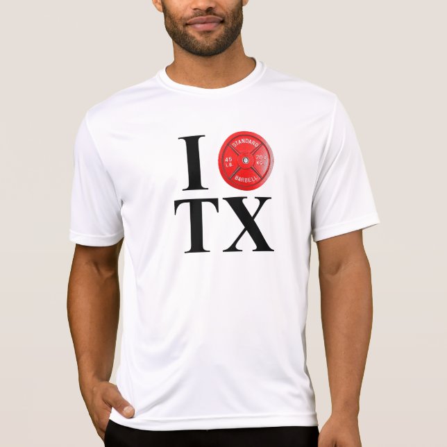 I Lift Texas T-Shirt (Front)