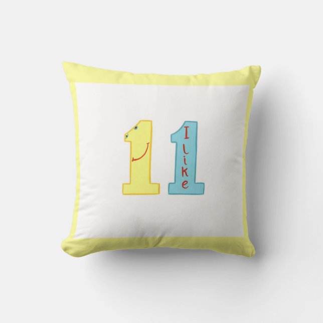 I like 11 Birthday Number Pillows (Front)