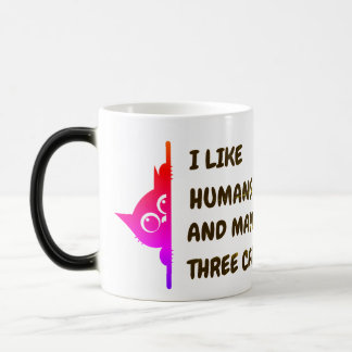 I like baseball-peeking cat color morph mug
