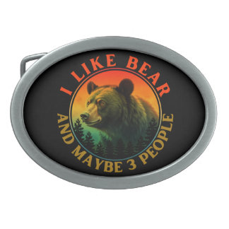 I like bear and maybe 3 people belt buckle