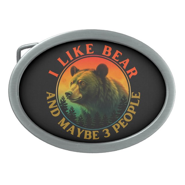 I like bear and maybe 3 people belt buckle (Front)