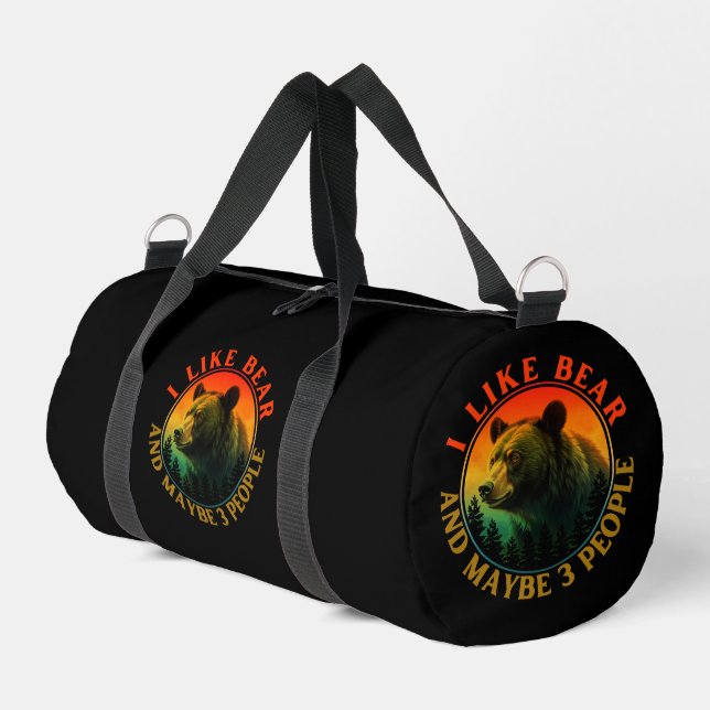 I like bear and maybe 3 people duffle bag (Left Corner)