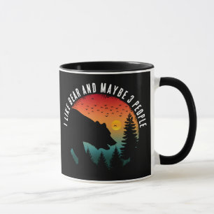 I LIKE BEAR AND MAYBE 3 PEOPLE MUG
