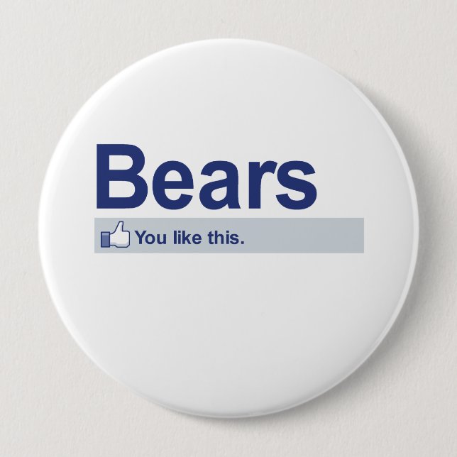 I Like Bears Button (Front)