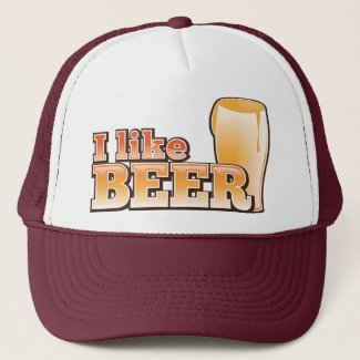 I LIKE BEER alcohol drink design Trucker Hat