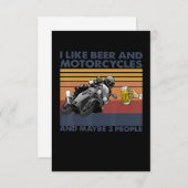 I Like Beer And Motorcycles - Motorcycles Gift (Front/Back)