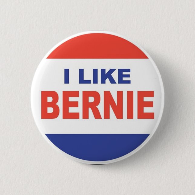 I Like Bernie Pinback Button (Front)