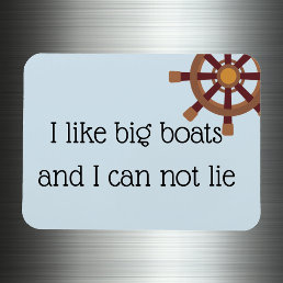 I Like Big Boats Stateroom Funny Cruise Door Magnet
