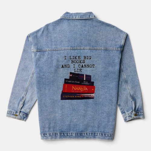 I like big books 1  denim jacket