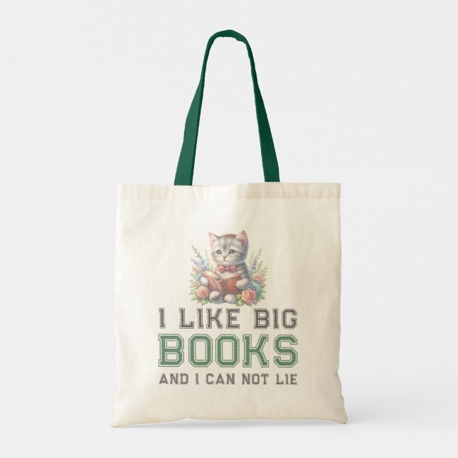 I like Big Books And I can Not Lie Tote Bag (Back)
