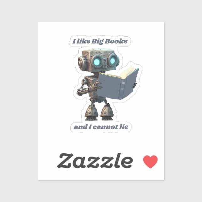 I Like Big Books and I Cannot Lie Sticker (Sheet)