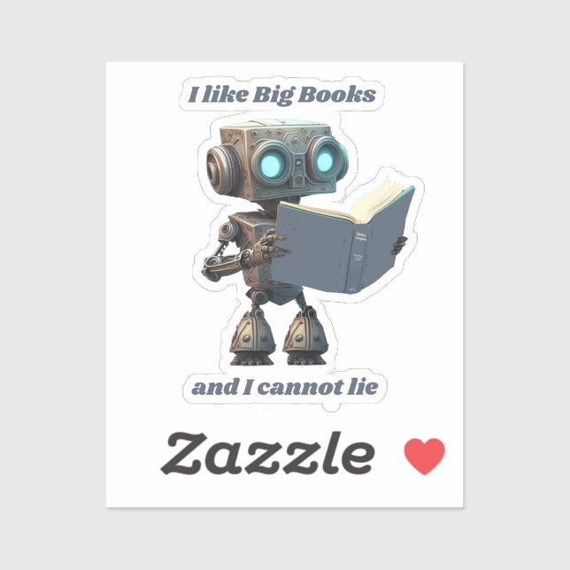 I Like Big Books and I Cannot Lie Sticker (Sheet)