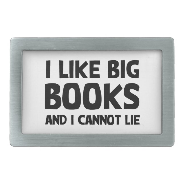 I Like Big Books Belt Buckle (Front)