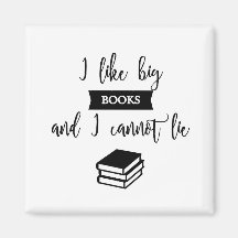 I like big books, fridge magnet