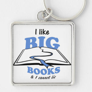 I like Big Books Keychain