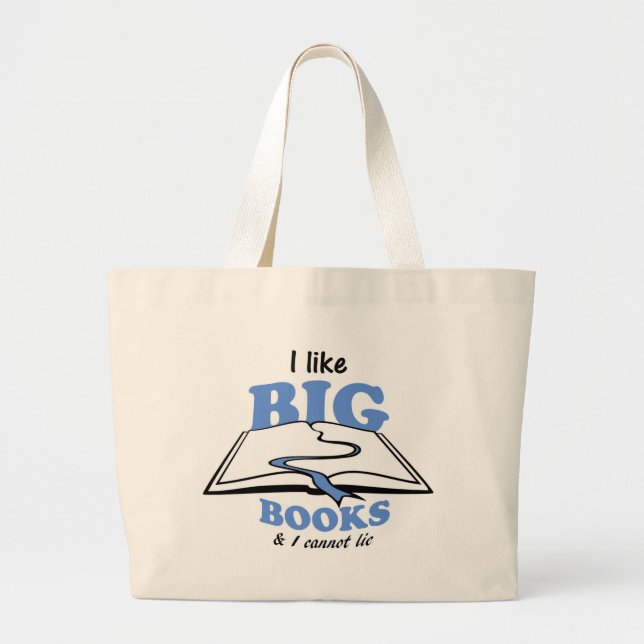 I like Big Books Large Tote Bag (Front)