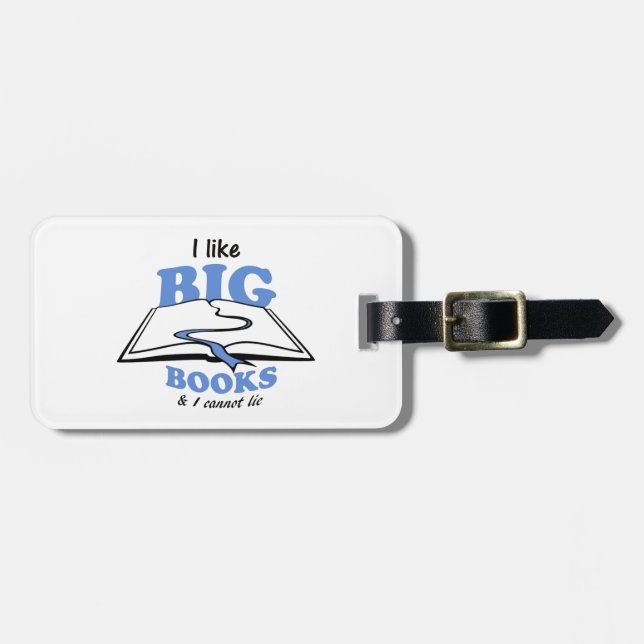 I like Big Books Luggage Tag (Front Horizontal)