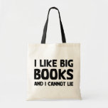 I Like Big Books Tote Bag at Zazzle