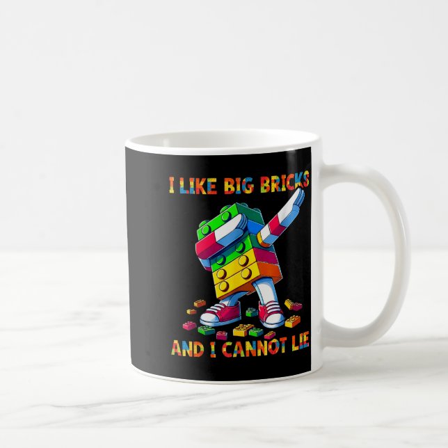 I Like Big Bricks &amp; I Can't Lie Funny Master B Coffee Mug (Right)