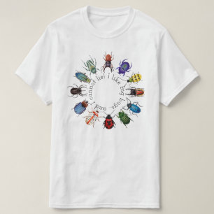 I Like Big Bugs-Beetle Circle T-Shirt